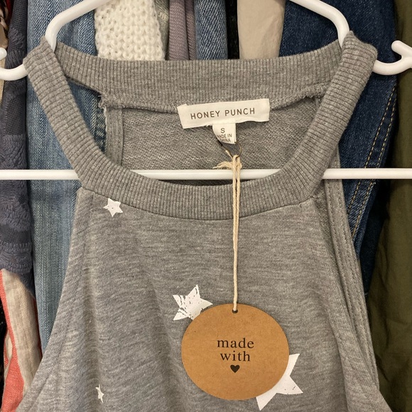 Honey Punch Star Gray Dress - Picture 2 of 3